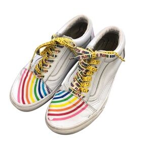 Vans flour shop rainbow sneakers Womens size 9